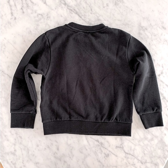 Boys Diesel black sweatshirt with denim star in french terry size 8 - Picture 2 of 9